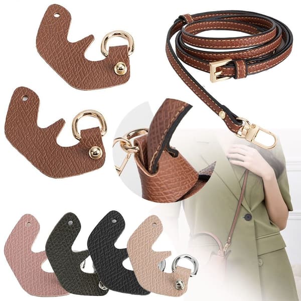 Väskförvandlingstillbehör för Longchamp mini väskremmar Black Buckle