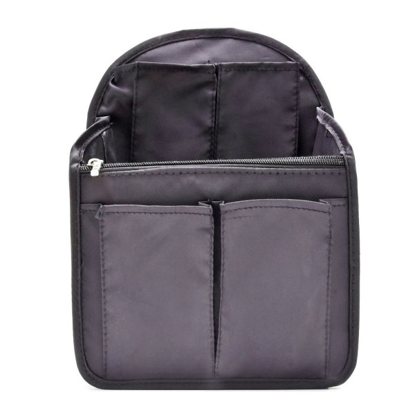 Ryggsäck Förvaring Insert Bag Inner Bag Fack Sortering Bag Liner Organizer Black