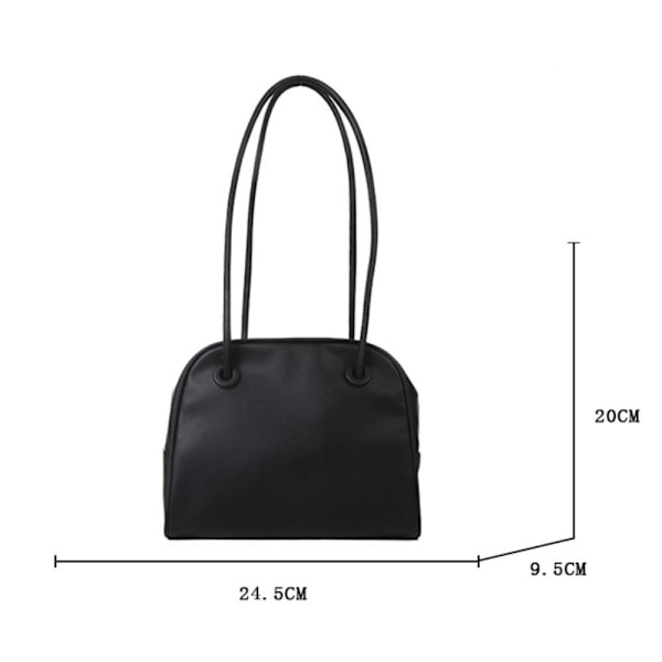 Dam Retro Handväskor Axelväska Enfärgad Crossbody Väskor brown
