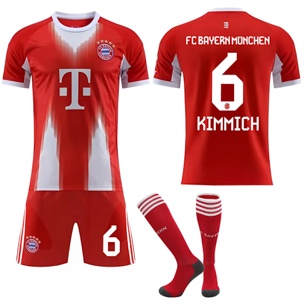 2025-2026 Bayern München Hjemme Barn Voksen Fotballdrakt Nr. 6 KIMMICH 18