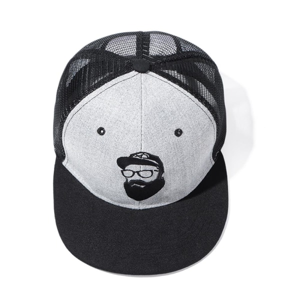 Skägg Old Man Broderi Baseball Cap Snapback Hat Mesh Cap 3