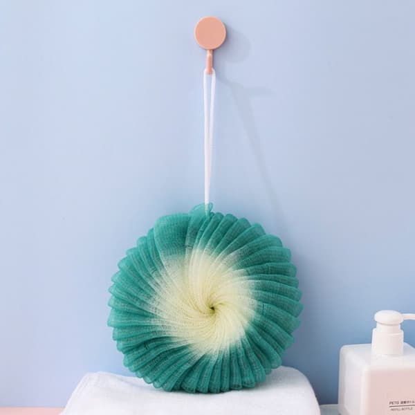 2 st Badsvamp Dusch Loofah Mesh Pouf Badsvamp Duschpuff Duschskrubber B