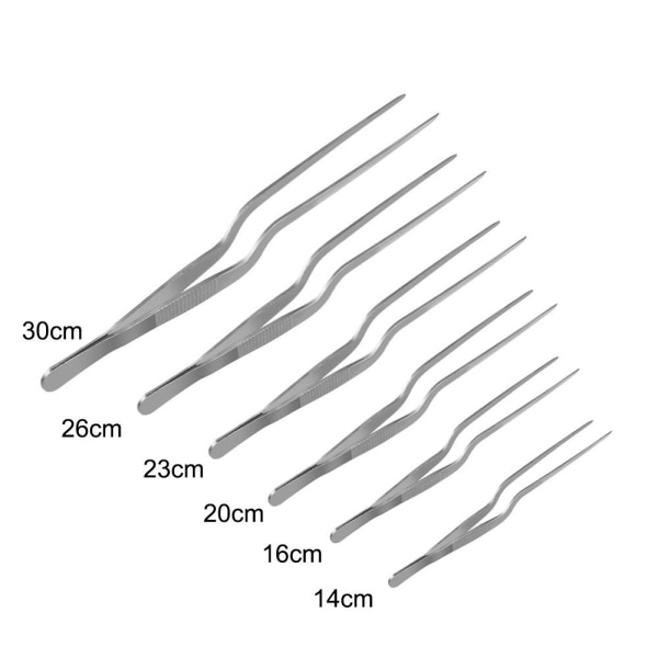 10ST Matpincett i rostfritt stål BBQ Clip Grilltång 14cm