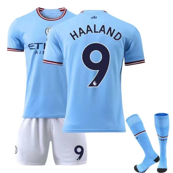 2223 Manchester City Home Kids Football Kit nr 9 Haaland S