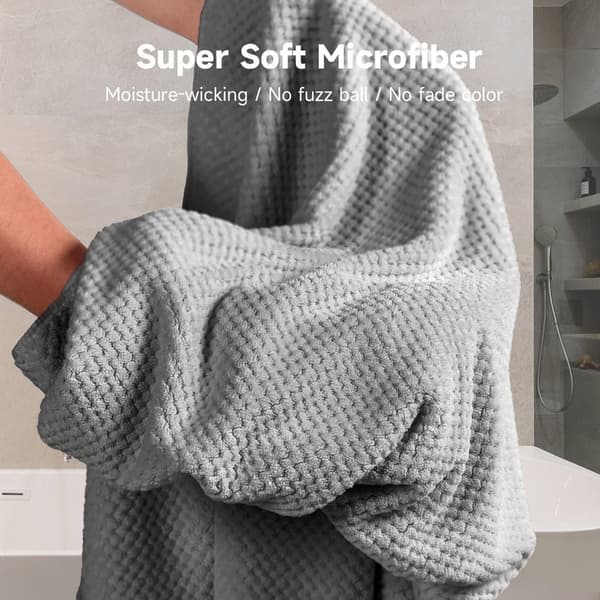 42x25 tum Hårtorkningsmössa i mikrofiber Grey