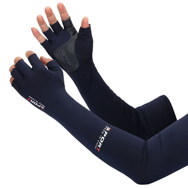 Femfingrar Ice Arm Sleeves Solskyddande armskydd grey