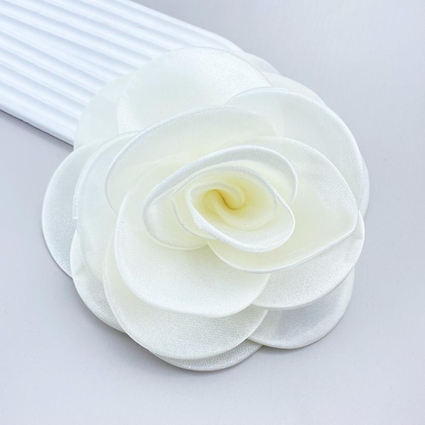 Söt romersk tyg stor blomma brosch dam charm geometrisk växt kläder tillbehör red