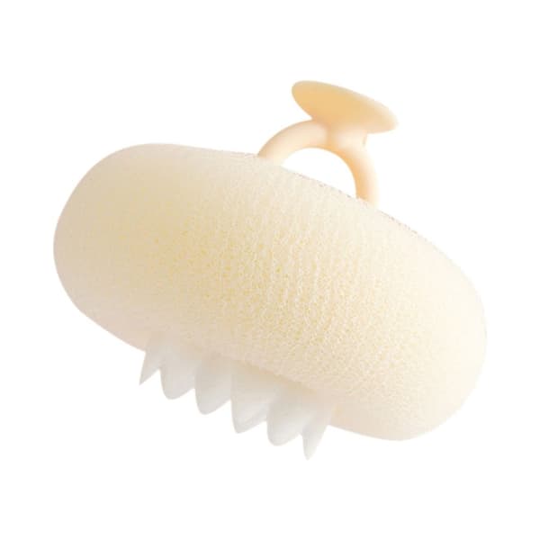 Solros Badboll Massage Badboll med Sugpropp Badborste Beige