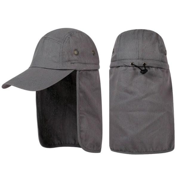 Utomhus solskyddshatt Fiske Klättring Baseball Cap Dark Grey