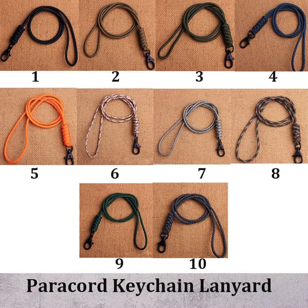 2 st Nyckelring Lanyard Roterbart Spänne Nyckelring Hals Hängande Rep 2