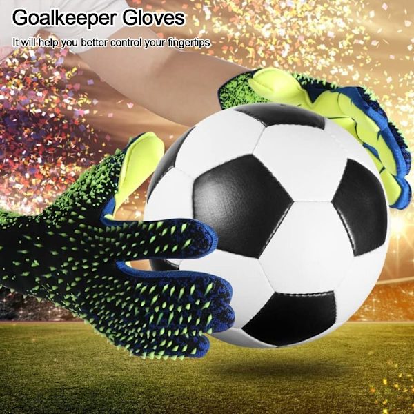Fotbollsmålvakt Fotbollshandskar Green Adults-10