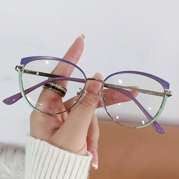 Blått ljus blockerar kvinnor Designers glasögon Optiskt glasögon Pink