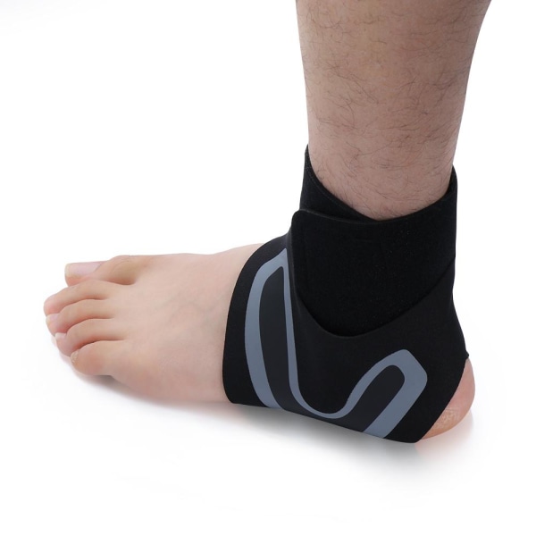 1 st Justerbart elastiskt fotledsstöd Ankelstöd Lättviktsventilerande kompression Anti stukning fotskyddsbandage Right Foot S
