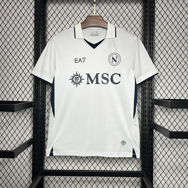 2024-2025 Napoli Bortatröja Fotboll T-Shirt Snabbtorkande Kortärmad M