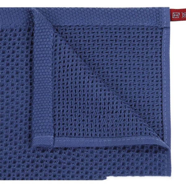 2st Ansiktshandduk i bomull Tjock vaxkaka våffla fyrkantig pläd i bomull Kökstrasa fyrkantiga handdukar Dark Blue 34x34cm