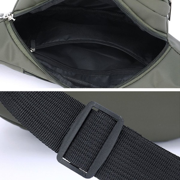 Midjeväska för män Bröstpaket Mobilväska Utomhussport Cross-body-väska grey