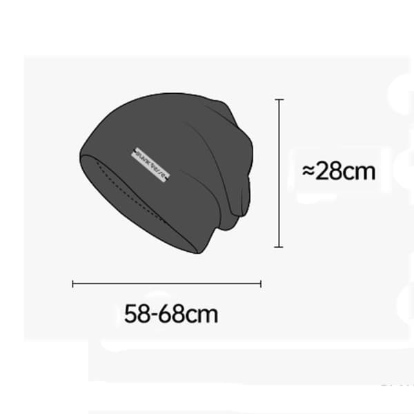 Enfärgade stickade mössor för kvinnor, höst/vinter black