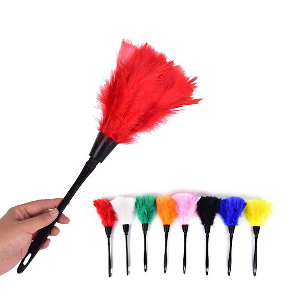2st Feather Duster Rengöringsdamm Bilinstrumentbräda Rengöringsverktyg Green