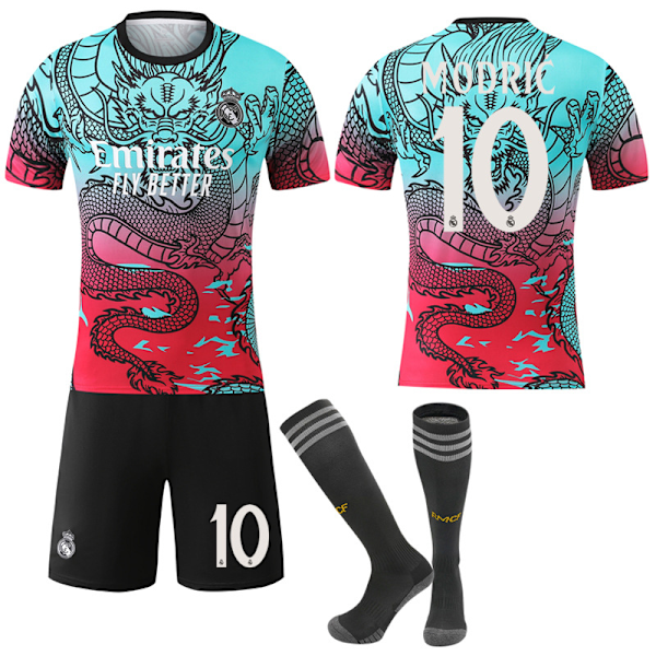 25-26 Real Madrid Drage Mønster Gradvis Farve Special Edition Fodboldtrøje No.10 Modric 22