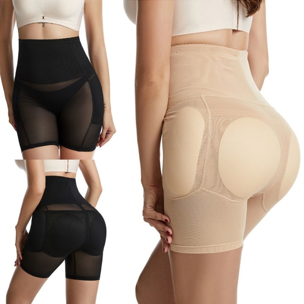 Vadderade underkläder Dam Body Shaper Trosor Shorts Beige 2XL