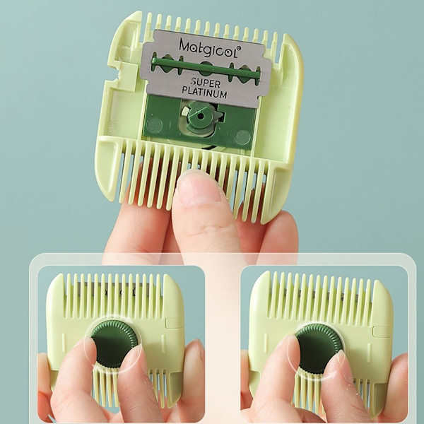 2 i 1 Bangs Trimmer Styling Tool Hårtrimmer för kvinnor skönhet Green
