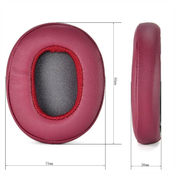 1 par utbytes öronkuddar för Skullcandy Crusher trådlös Red