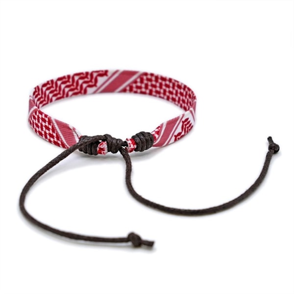 4Pack Arabic Scarf Style Armband Geometric Wave Point Webbing Hand Rep