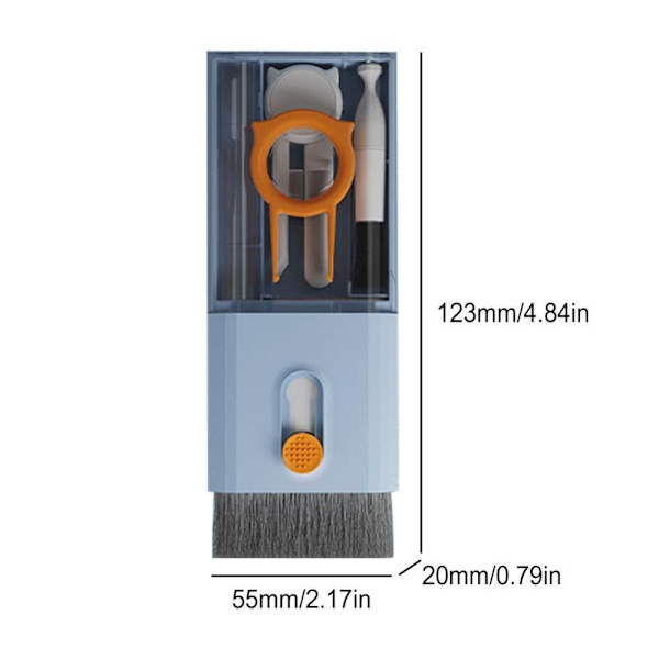 Keyboard Screen Cleaner Kit 10in1 Set för bärbar dator White