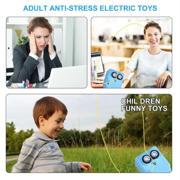 Pet Loop Lasso Toy Rope Launcher Propeller Cat Rope Launcher Handhållna elektriska husdjursleksaker white