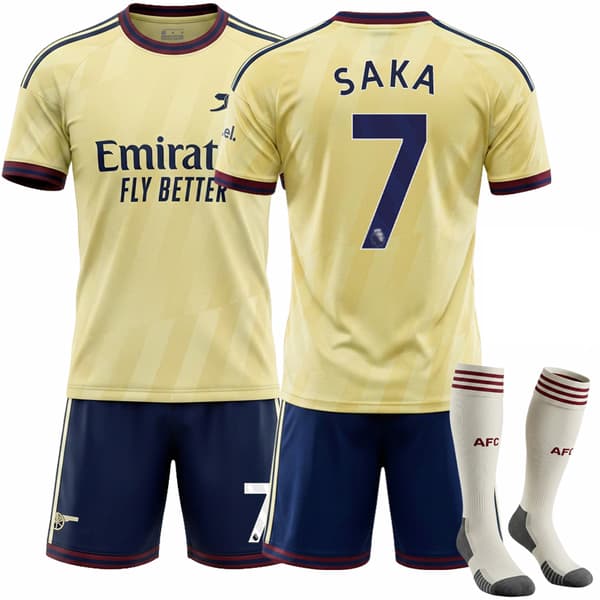 26-27 Arsenal Andra Bortafotbollströja Nr.7 Saka 22