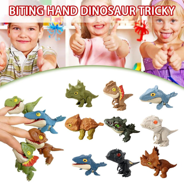 Squeeze Toy, Biting Hand Tyrannosaurus gagss Toy, Finger Dinosaur Canglong B one-size