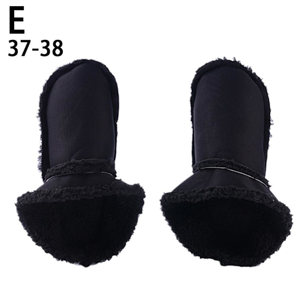 CUIKOSAER Vintertofflor Foder Plysch Päls Clog Skor Foder Slip,In black 37-38