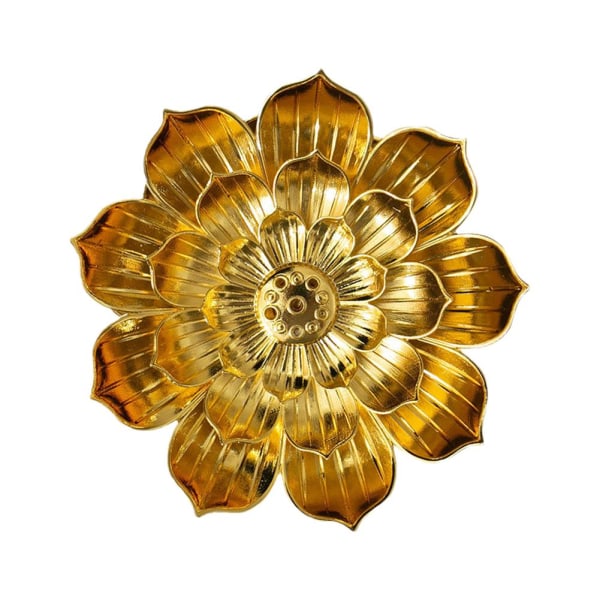 Rökelsebrännare Stickhållare Aromaterapi Lotus-Insence Burner A small gold One-size