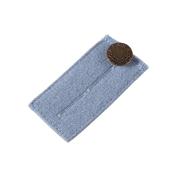 Denim Knappförlängare Spänne Metall Justerbar Snabb~ blue One-size