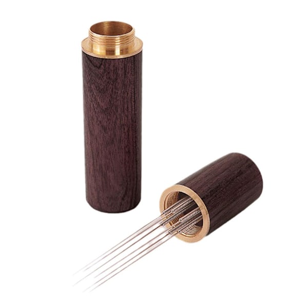 Kaffeomrörare i rostfritt stål, nåldispenser för espressopulver light 6 fine needles