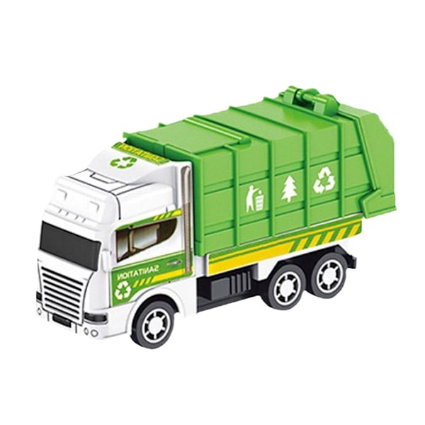 Bil Metall Diecast Present Leksak Fordon Pull Back Barn green D one-size