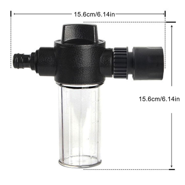 100ML Trädgårdsslang Skumlans Rengöring Tvättskummare~ L1Z3 D4P7 black one-size