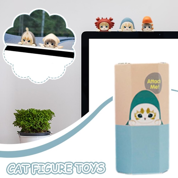 Kattfigur Leksak Söt Hajkatt Docka Blind Box Korsklädd Katt