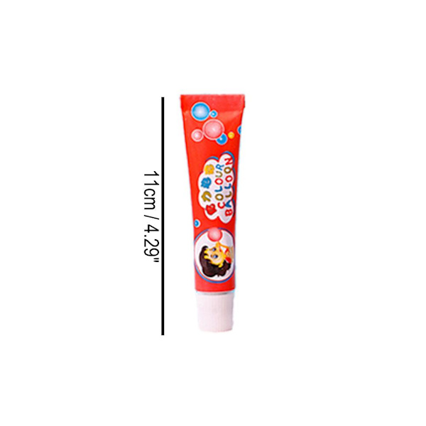 Barnens dag present Tecknad färgglad bubbelgummi T0Z2 Red 1pcs