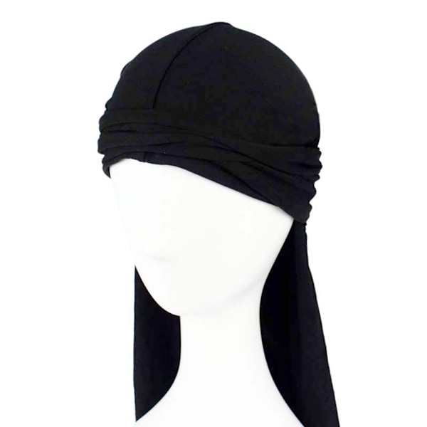 Huvudbandana för män, Durag Bandanna Sports Durag Scarf Head Rap Tie white one-size