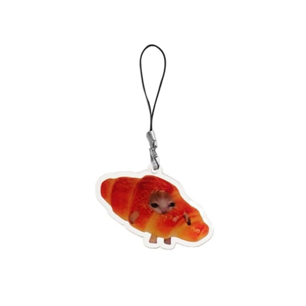 2023 Happy Banana Cat Keychain Pendent Acrylic Keychain D 4cm