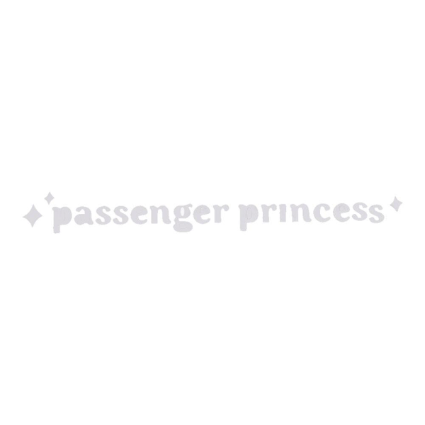 2 st Passagerprinsessa Bilstickers, Passagerprinsessa Bilspegel Black 10CM*2CM 2pcs