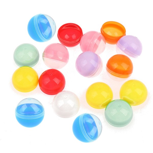 10/20/50/100 st PP Automat Tomma Runda Leksakskapslar T U multi-colorA one-size 50pcs