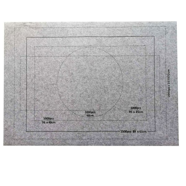 1500/2000 st Igsaw pussel förvaringsmatta rulla upp svart blå grå G black 1500pcs