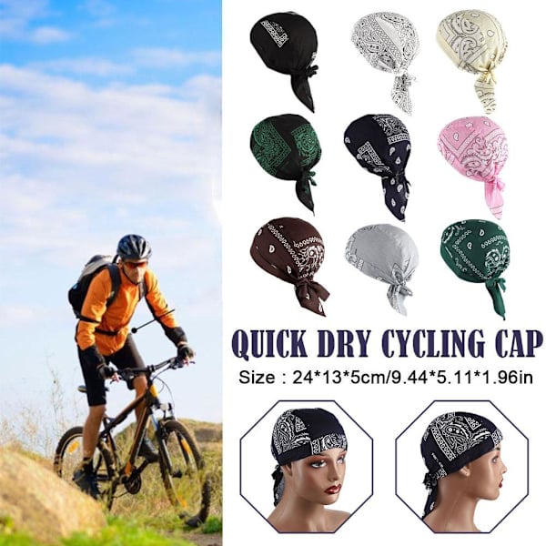 Cykelbandana Sport Pirathatt Unisex Huvudband Rag Beanie Wrap 9 1pc