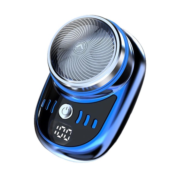 Mini elektrisk reserakapparat för män Fickstorlek Portable Travel blue One-size