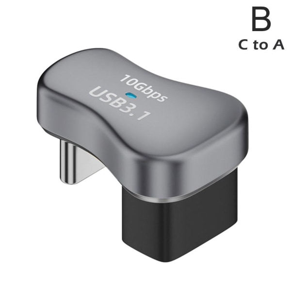 USB C hane till hona adapterkontakt ype-c förlängningsadapter F blackA C to C