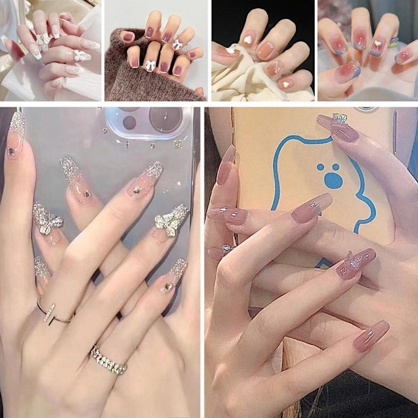 Falska nagelplåster Bärbar tjej Manikyr DIY 2023 1 one-size