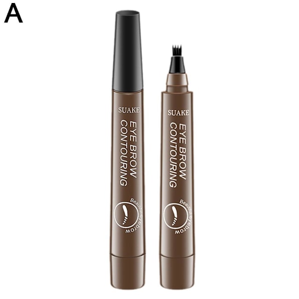 Ögonbrynspenna Långvarig Vattentät Ögonbrynspenna Gaffelformad Ögonbryn Flytande Penna Öga Fyra H9o3 Gray brown one size