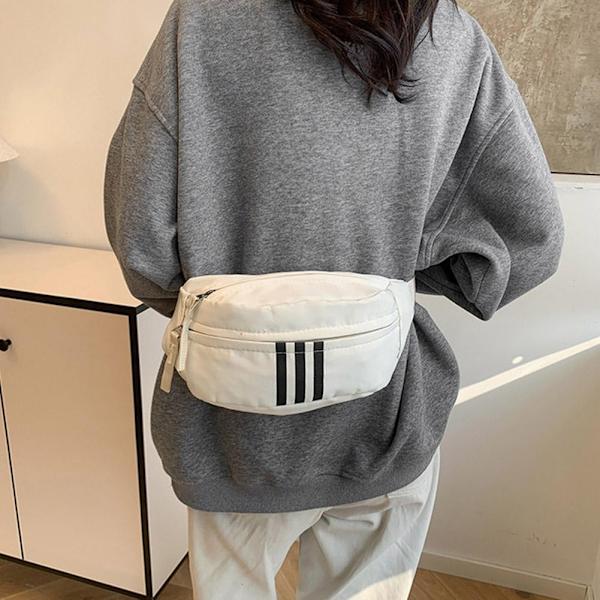 Ins Style Nischdesign Bröstväska Herr Messenger Bag Dam Midja Fritid Japanskt Märke J7R3 Black One size